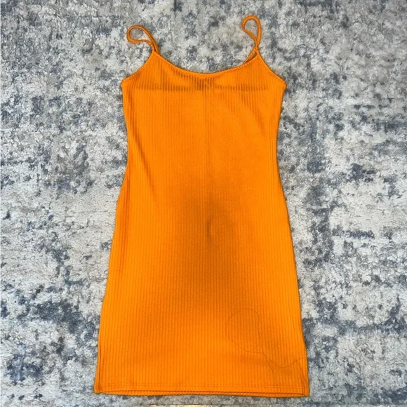 knee length dresses for ladies Ribbed Cami Mini Dress Slate S/M